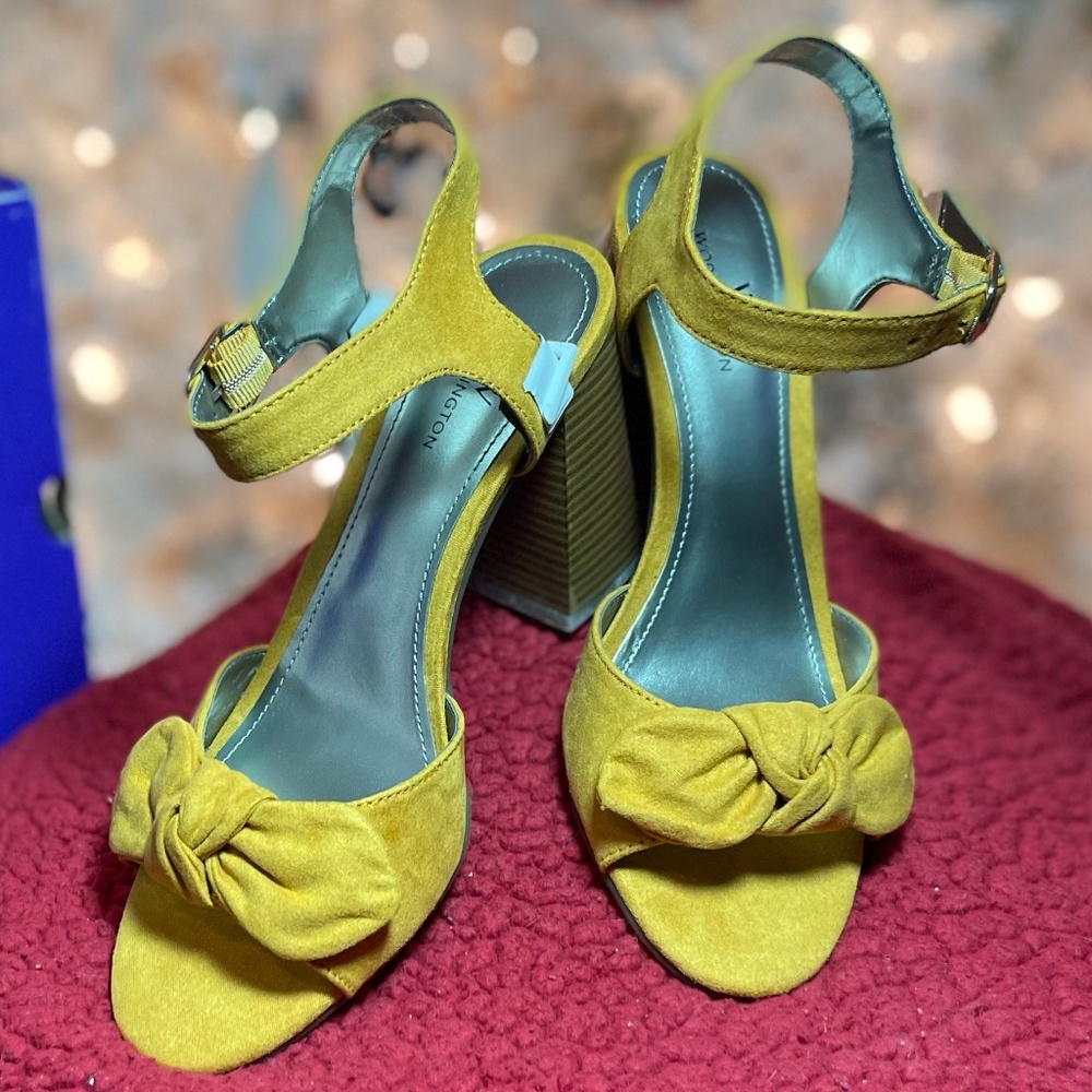 Womens Worthington Spicy Mustard Heel